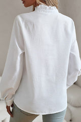 Ruffle Long Sleeve Blouse