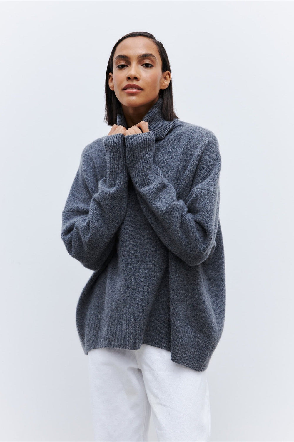 Anti Pilling Loose Turtleneck Sweater