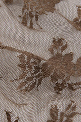 Lace Tie Front Sheer Crop Cardigan