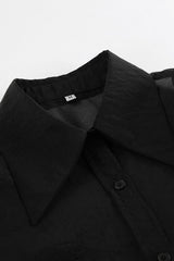 Elegant Sheer Long Sleeve Blouse