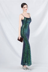 Elegant Sequin Cami Maxi Dress