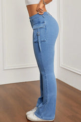 Slim Fit Stretch Flare Jeans