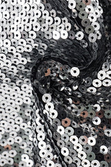 Metal Sequin Chain Backless Tank Top