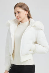 Short Waist Slim Puffer Coat coats