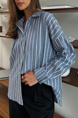 Striped Long Sleeve Blouse