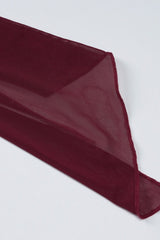 Sheer Sleeve Bustier Gown Formal Dress