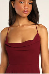 Sexy Halter Backless Maxi Formal Dress