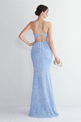 Elegant Velvet Sequin Party Dress