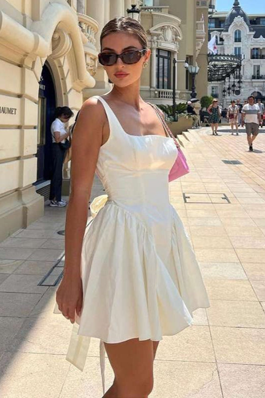 Sexy Backless Bow Tie Party Dress