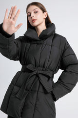 Longline Design Puffer Jacket M / Black