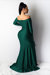 Long Sleeve Bodycon Maxi Formal Dress