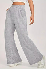 Solid Minimalist High Waist Knit Pants