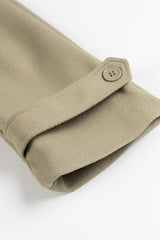 Wide Notch Lapel Single Breasted Overcoat