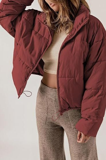 Classic Plain Quilted Puffer Jacket