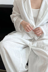 Lightweight Linen-Look Blazer