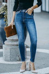High Waist Skinny Pencil Jeans