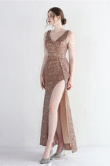 Statement Bead Mermaid Gown Formal Dress