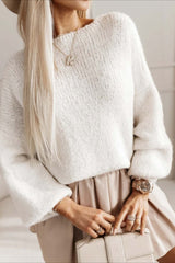 Backless Bow Tie Knit Sweater
