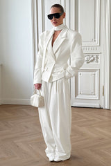 Tie-Waist Cropped Blazer