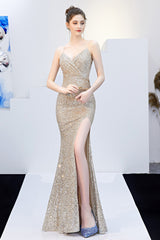 Sexy Slim Fishtail Party Dress with Belt