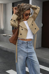 Casual Double Button Short Jacket