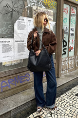 Brown Suede Oversized Vintage Jacket