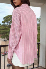 Striped Long Sleeve Blouse