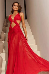 Mesh Hollow Out Boho Dress