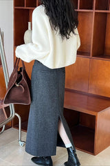 Half Zip Knit Turtleneck Sweater