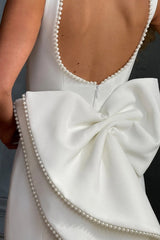 Elegant Bow Slim Fit Party Dress