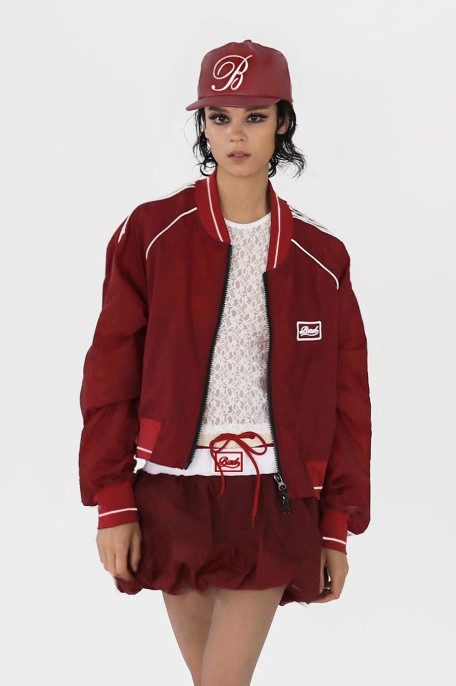 Embroidered Retro Bomber Jacket