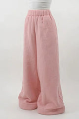 Warm Fleece Lined Solid Knit Pants
