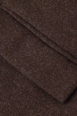 Relaxed Fit Wool Lapel Long Overcoat