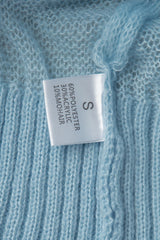 Sheer Blend Round Neck Knit Top