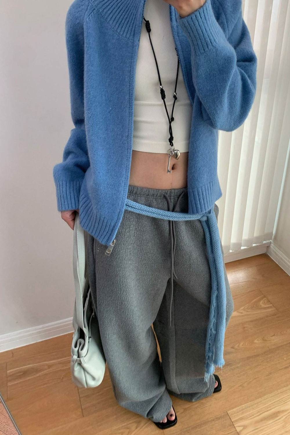 Soft Knit Zipper Cardigan