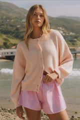Versatile Knit Cardigan S / Pink