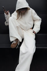 Athletic Relaxed Fit Wide Knit Pants