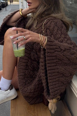 Vacation Style Cable Knit Sweater