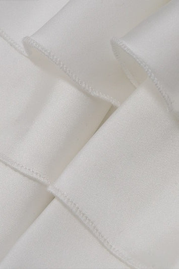 Elegant Satin 3D Floral Cocktail Dress