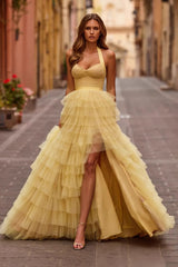 Sexy Layered Tulle Formal Dress