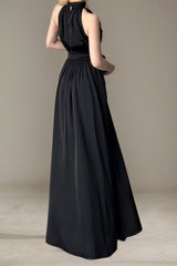 Elegant Sleeveless Evening Maxi Dress