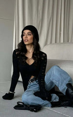 Knitted Flare Long Sleeve Beach Cardigan