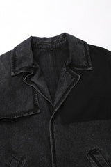 Dark Vintage Relaxed Denim Overcoat