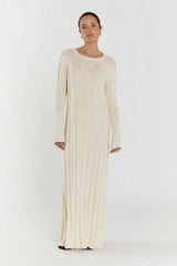 Solid A Line Maxi Sweater Dress