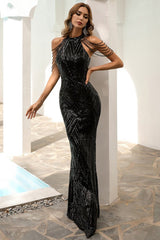 Sequin Mermaid Gown Formal Dress