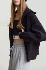 Slouchy High Neck Loose Solid Sweater