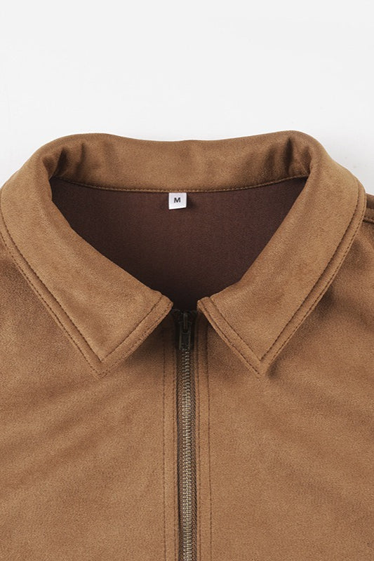 Short Lapel Collar Vintage Jacket