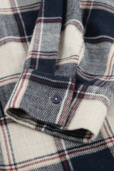 Relaxed Fit Plaid Long Sleeve Blouse