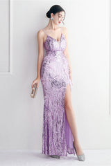 Intricate Beadwork Figure Hugging Gown Formal Dress