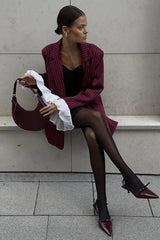 Vintage Striped Patchwork Blazer